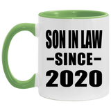 Son In Law Since 2020 - 11oz Accent Mug Green