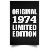 50th Birthday Original 1974 Limited Edition - Poster Portrait