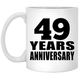 49th Anniversary 49 Years - 11 Oz Coffee Mug