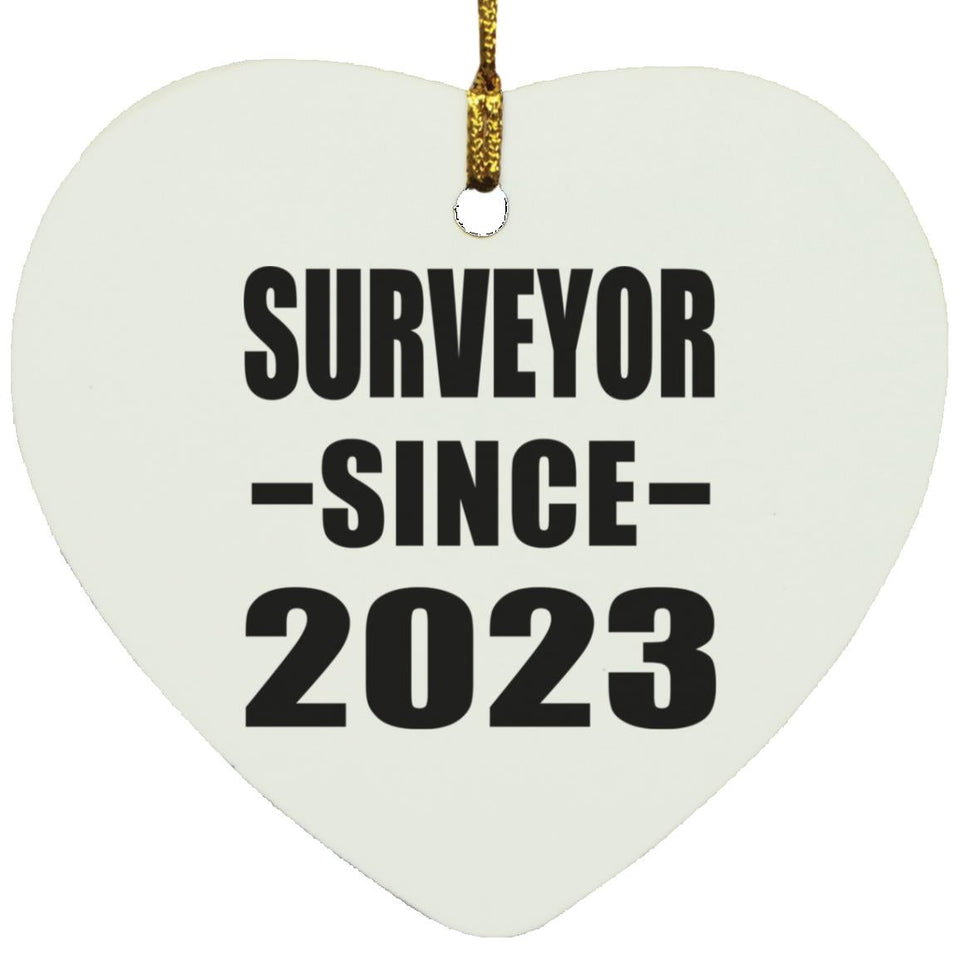 Surveyor Since 2023 - Heart Ornament