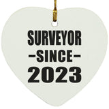 Surveyor Since 2023 - Heart Ornament