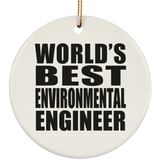 World's Best Environmental Engineer - Circle Ornament