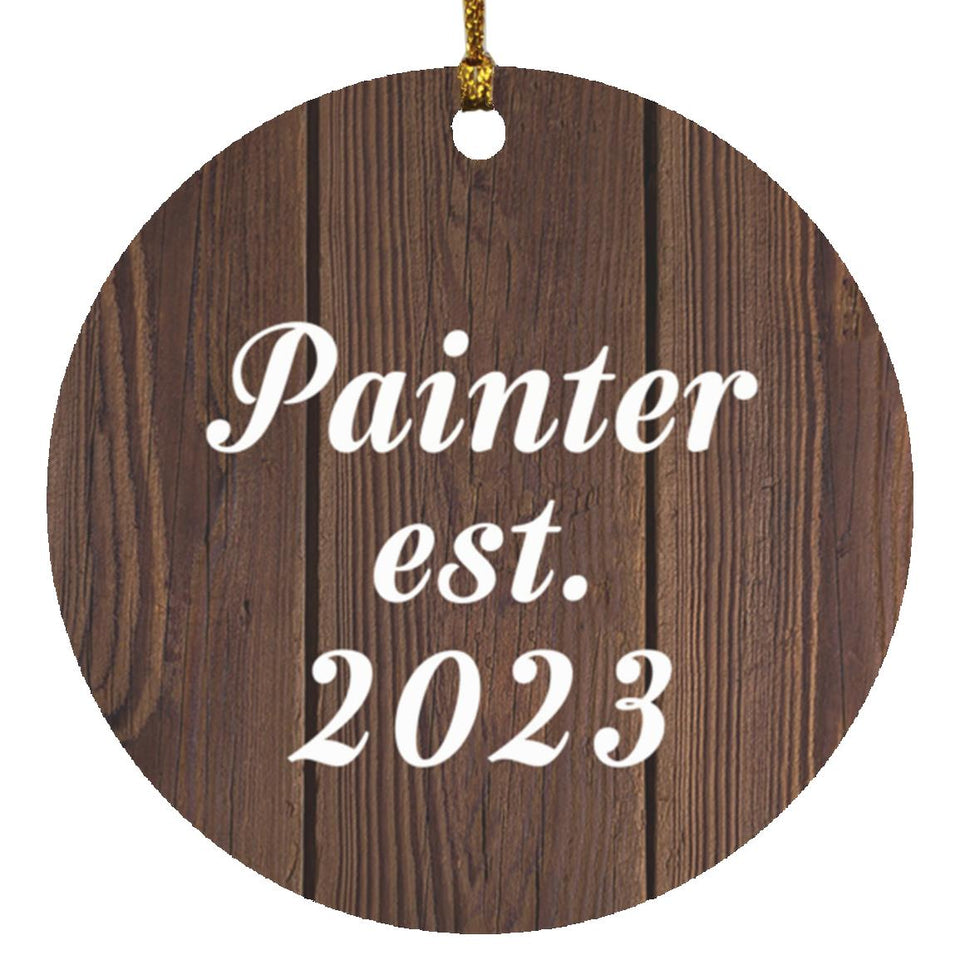 Painter Established Est. 2023 - Circle Ornament D