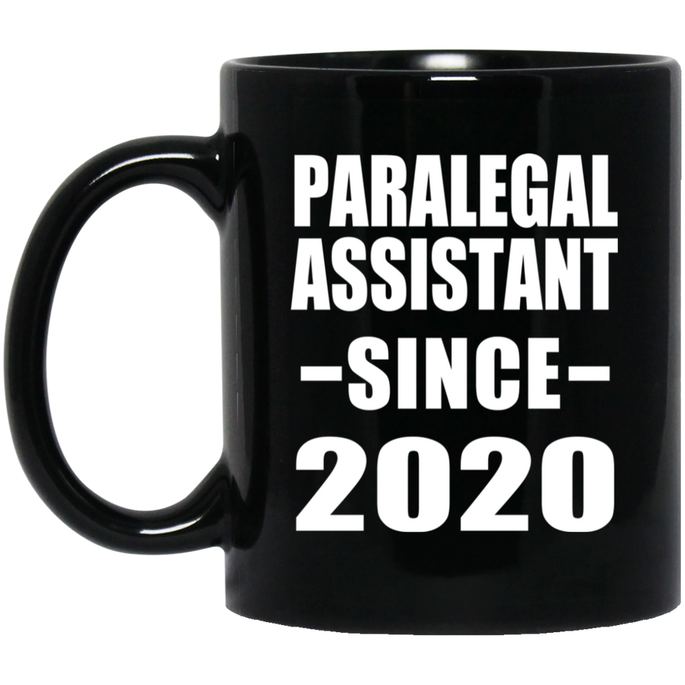 Paralegal Assistant Since 2020 - 11oz Coffee Mug Black