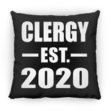 Clergy Established EST. 2020 - Throw Pillow Black