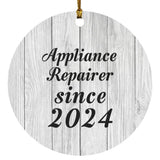 Appliance Repairer Since 2024 - Circle Ornament F