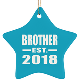Brother Established EST. 2018 - Star Ornament