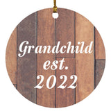 Grandchild Established Est. 2022 - Circle Ornament E