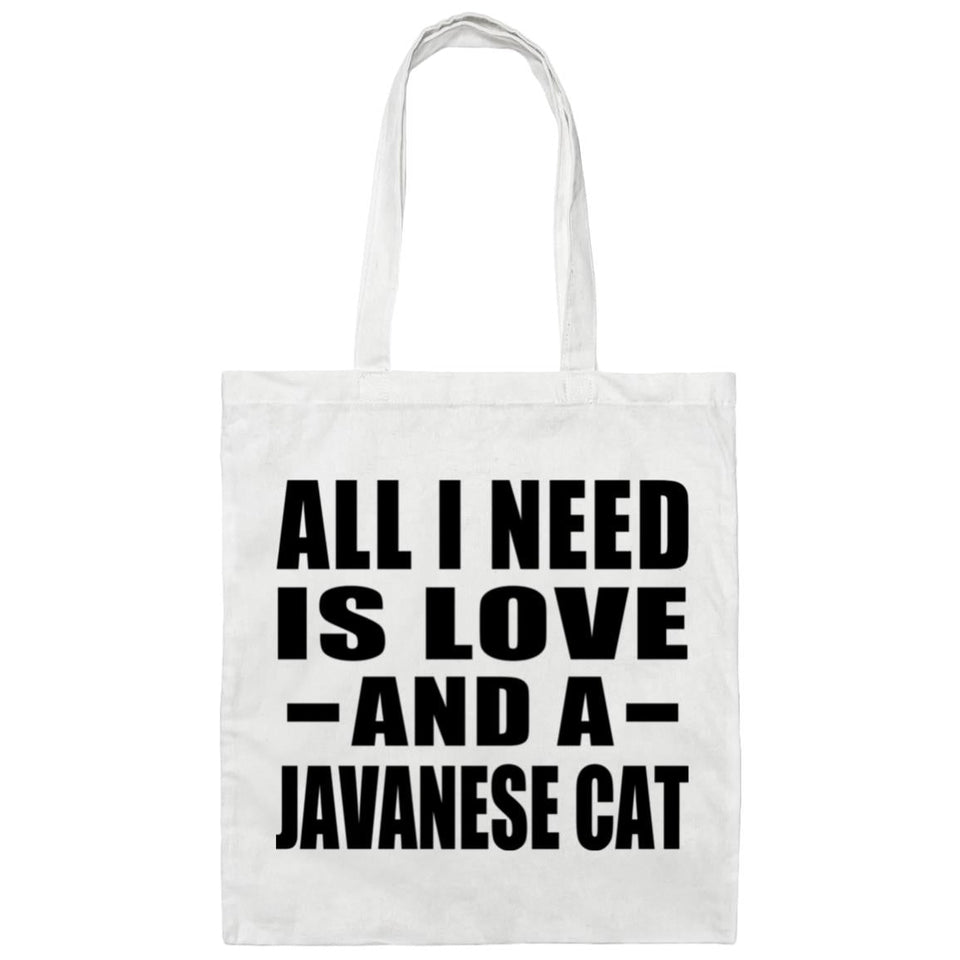 All I Need Is Love And A Javanese Cat - Tote Bag White