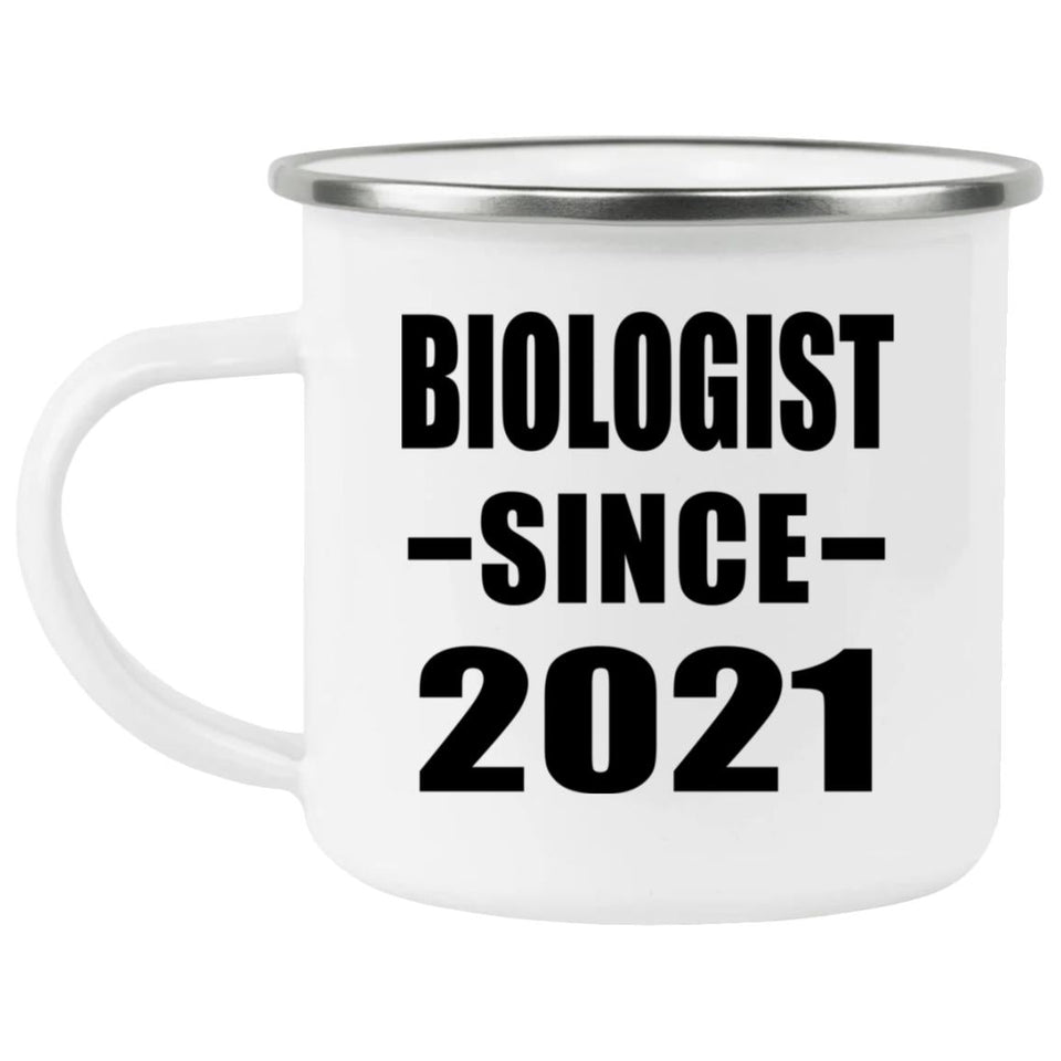 Biologist Since 2021 - 12oz Camping Mug