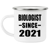 Biologist Since 2021 - 12oz Camping Mug