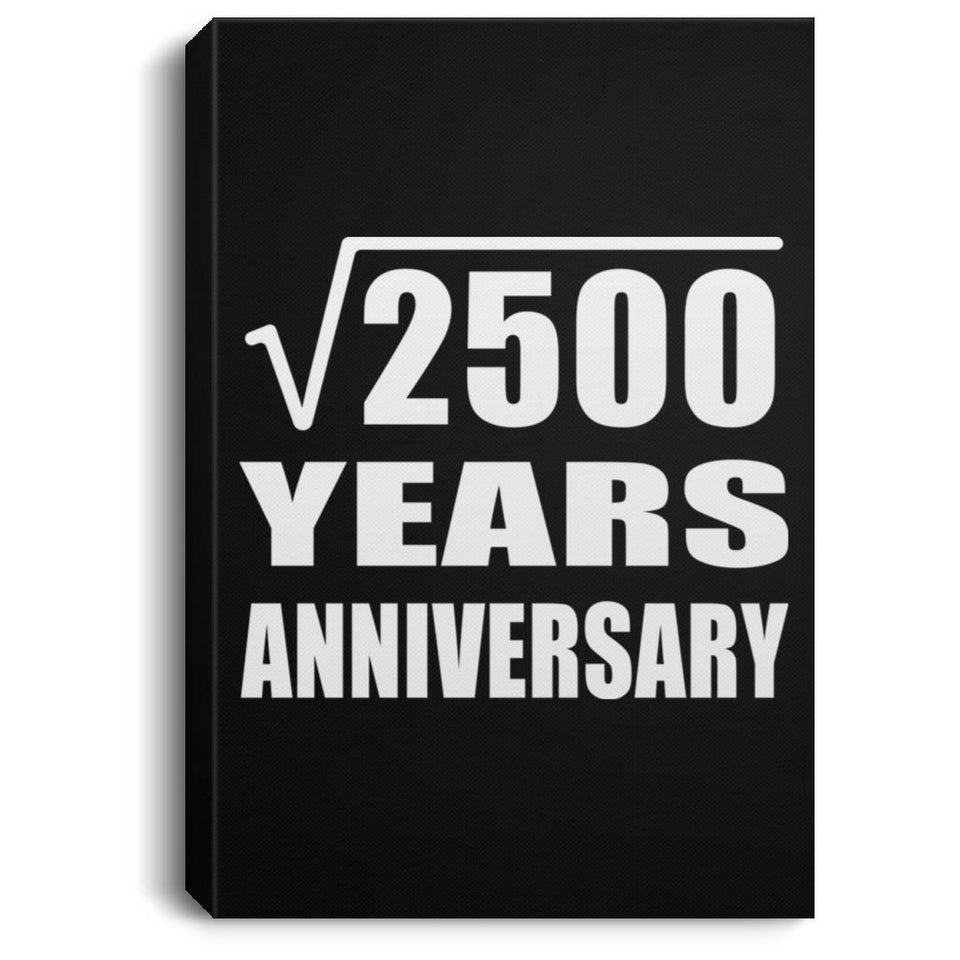 50th Anniversary Square Root of 2500 Years Anniversary - Canvas Portrait