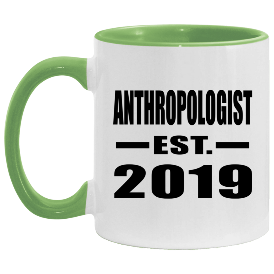 AntHRopologist Established EST. 2019 - 11oz Accent Mug Green