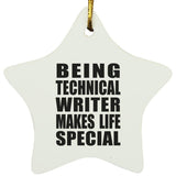 Being Technical Writer Makes Life Special - Star Ornament