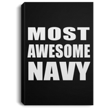 Most Awesome Navy - Canvas Portrait