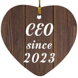 CEO Since 2023 - Heart Ornament D