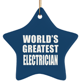 World's Greatest Electrician - Star Ornament