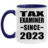 Tax Examiner Since 2023 - 11oz Accent Mug Purple