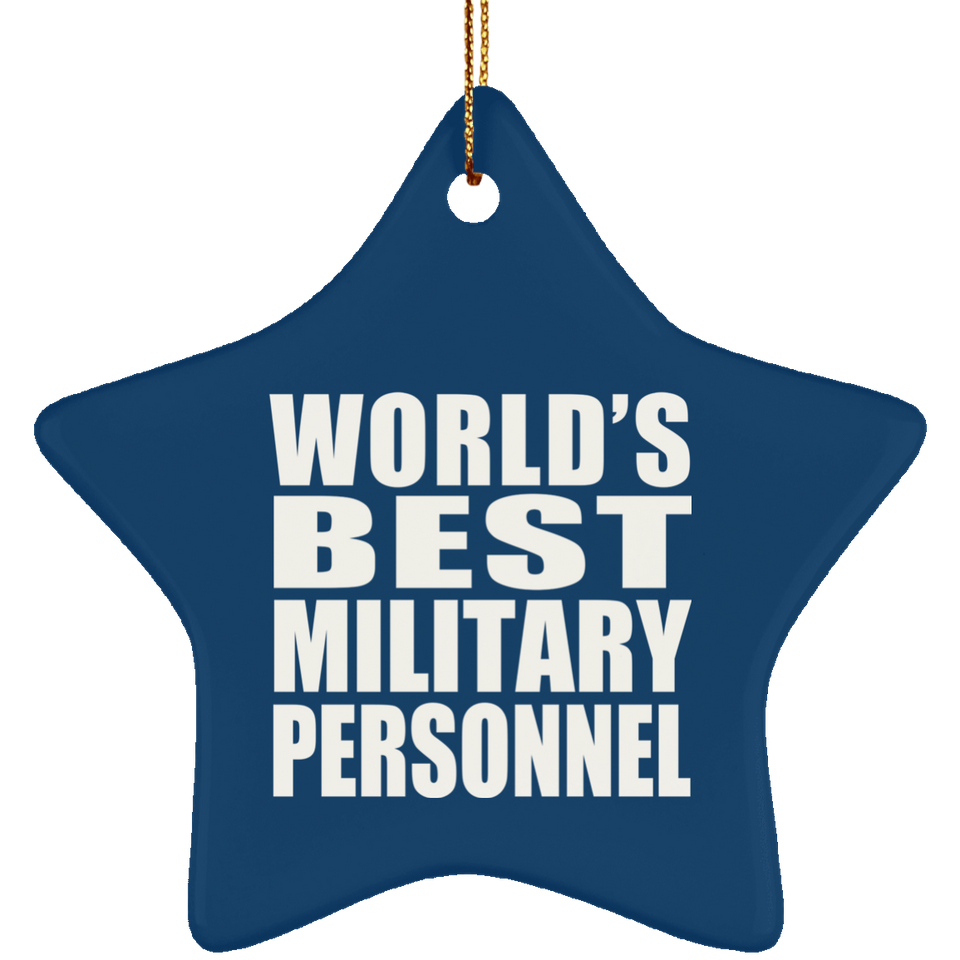 World's Best Military Personnel - Star Ornament