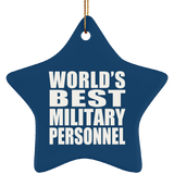 World's Best Military Personnel - Star Ornament