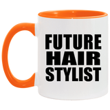 Future Hair Stylist - 11oz Accent Mug Orange