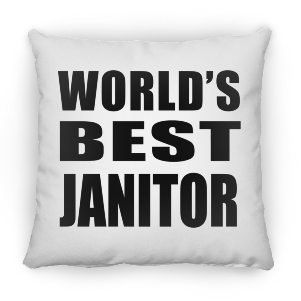 World's Best Janitor - Throw Pillow