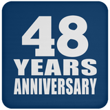 48th Anniversary 48 Years - Drink Coaster