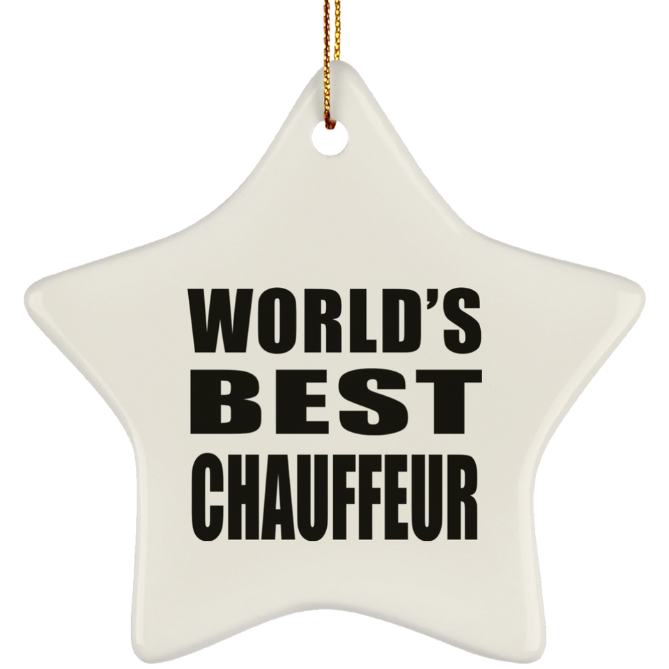 World's Best Chauffeur - Star Ornament