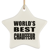 World's Best Chauffeur - Star Ornament