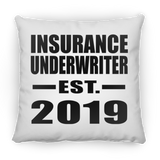 Insurance Underwriter Established EST. 2019 - Throw Pillow