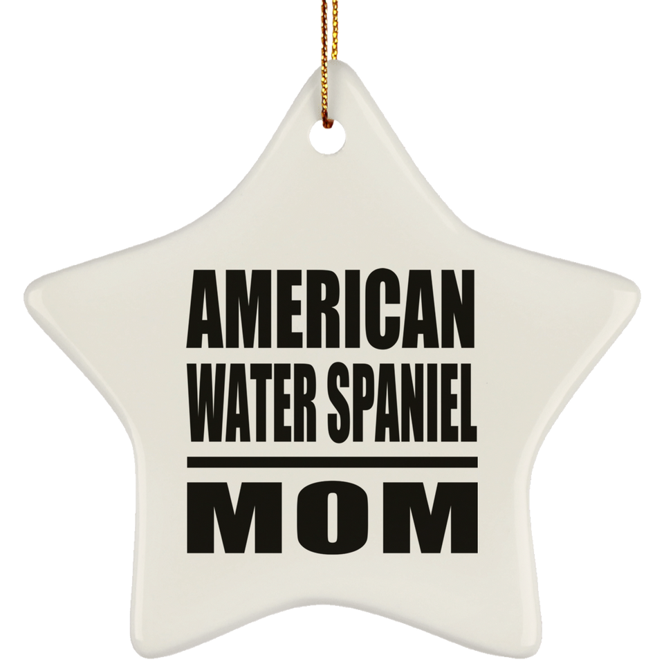 American Water Spaniel Mom - Star Ornament