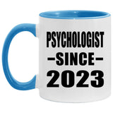 Psychologist Since 2023 - 11oz Accent Mug Blue