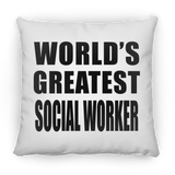 World's Greatest Social Worker - Throw Pillow