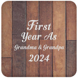 First Year As Grandma & Grandpa 2024 - Drink Coaster E