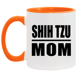 Shih Tzu Mom - 11oz Accent Mug Orange