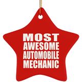 Most Awesome Automobile Mechanic - Star Ornament