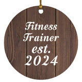Fitness Trainer Established Est. 2024 - Circle Ornament D