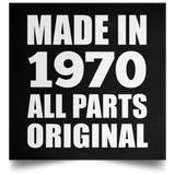 54th Birthday Made in 1970 All Parts Original - Poster Square