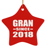 Gran Since 2018 - Star Ornament