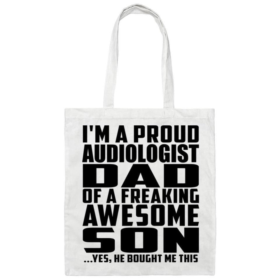 Proud Audiologist Dad Of Awesome Son - Tote Bag White
