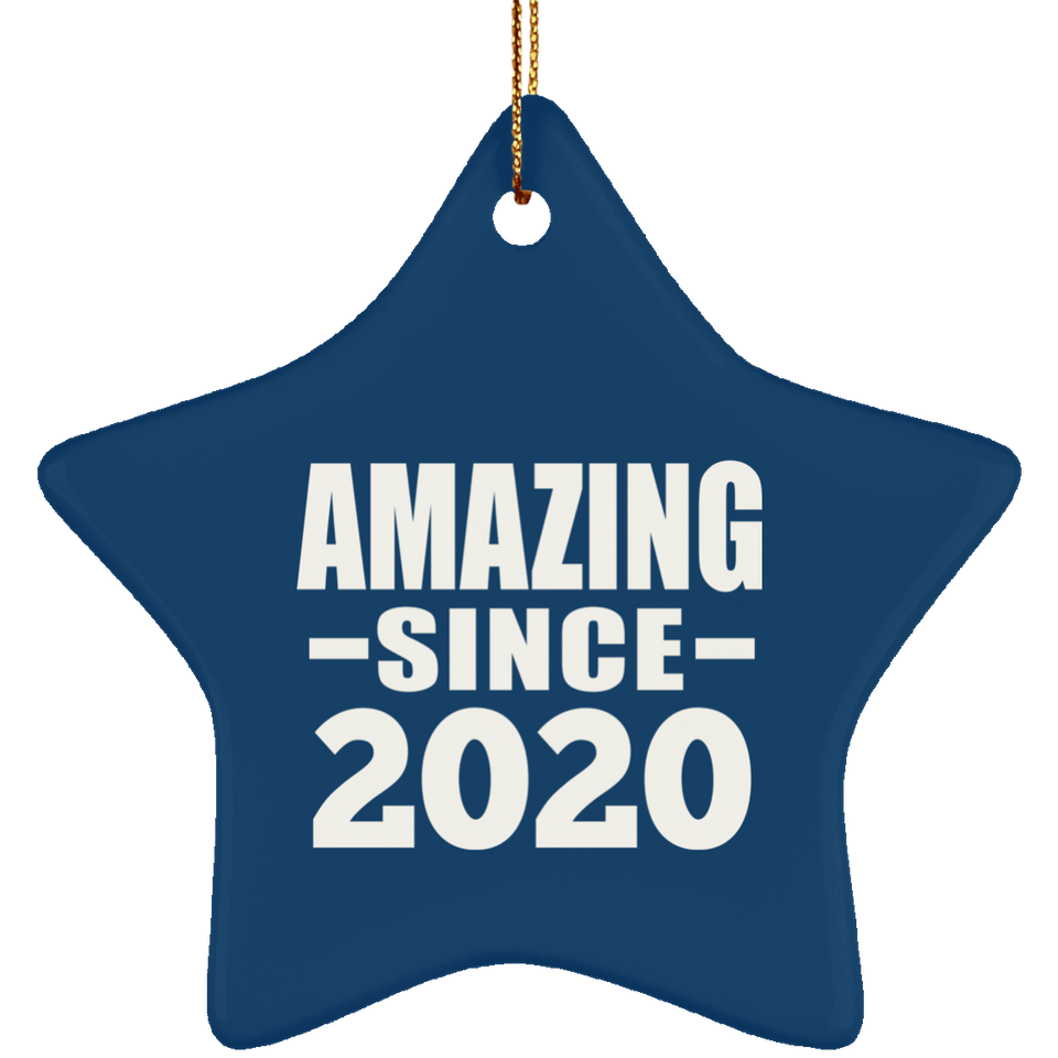 4th Birthday Amazing Since 2020 - Star Ornament