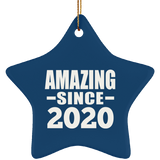 4th Birthday Amazing Since 2020 - Star Ornament