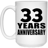 33rd Anniversary 33 Years - 15 Oz Coffee Mug