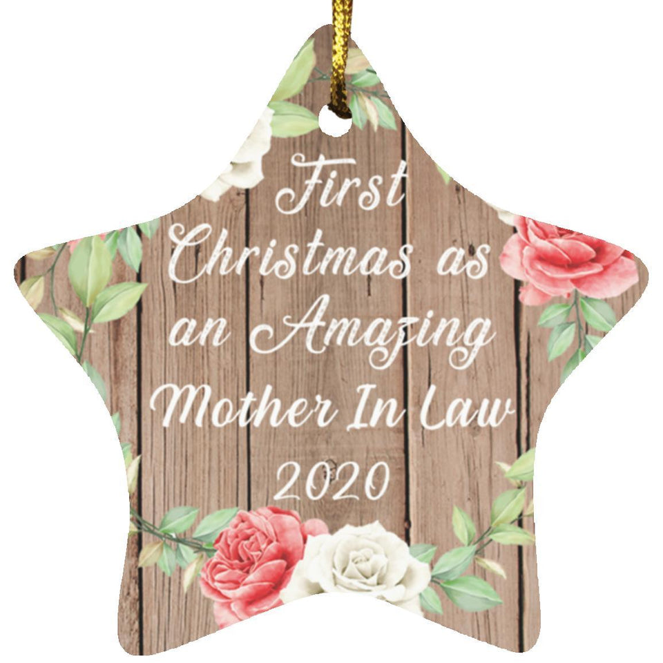 First Christmas As an Amazing Mother In Law 2020 - Star Ornament B