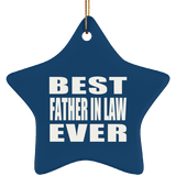 Best Father In Law Ever - Star Ornament