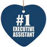 Number One #1 Executive Assistant - Heart Ornament