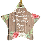 First Christmas With My Opa 2022 - Star Ornament B