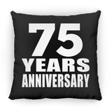 75th Anniversary 75 Years - Throw Pillow Black
