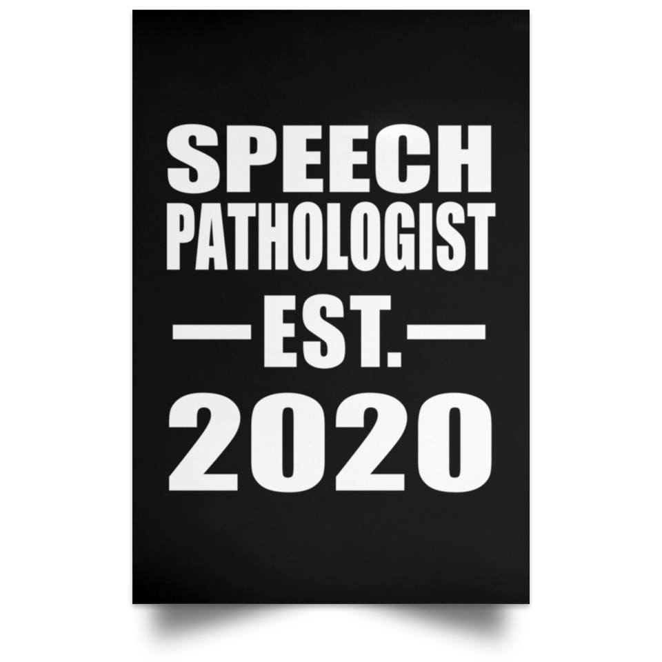 Speech Pathologist Established EST. 2020 - Poster Portrait
