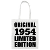 70th Birthday Original 1954 Limited Edition - Tote Bag White